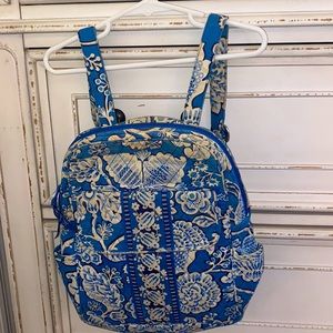 Vera Bradley Small Backpack in Blue Lagoon